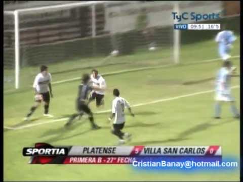 Platense 5 Villa San Carlos 0  Primera B Metro 2011-12 Los goles (22/2/2012)
