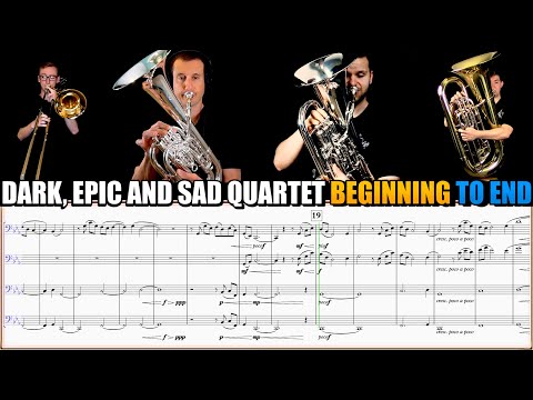 Very Dark, Sad and Epic Brass Quartet "Beginning to End (Act 1)" by Hendyamps Studios. Play Along!