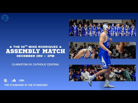 2025 Wrestling Assembly Match | Clarkston vs Detroit Catholic Central | December 3 2025