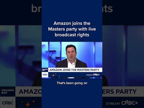 Amazon joins the Masters party with live broadcast rights