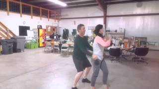 Jeff Morgan Kathleen Cussen Dancing with the Stars practice video