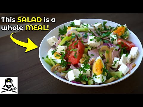 Bulgarian Shepherd's Salad (everything you need in one plate)