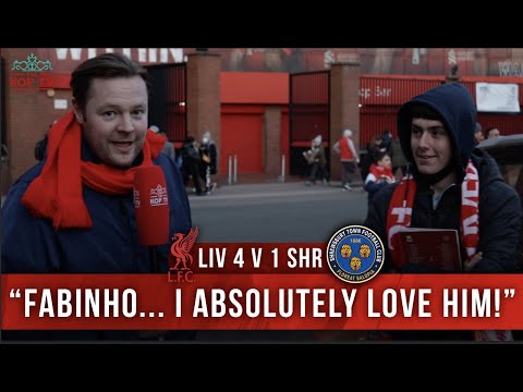 LIVERPOOL 4-1 SHREWSBURY | 'FABINHO ... I ABSOLUTELY LOVE HIM!' | FAN CAM | OWEN