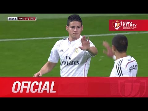 Golazo de vaselina de James (1-0) Real Madrid - UE Cornellà Copa del Rey