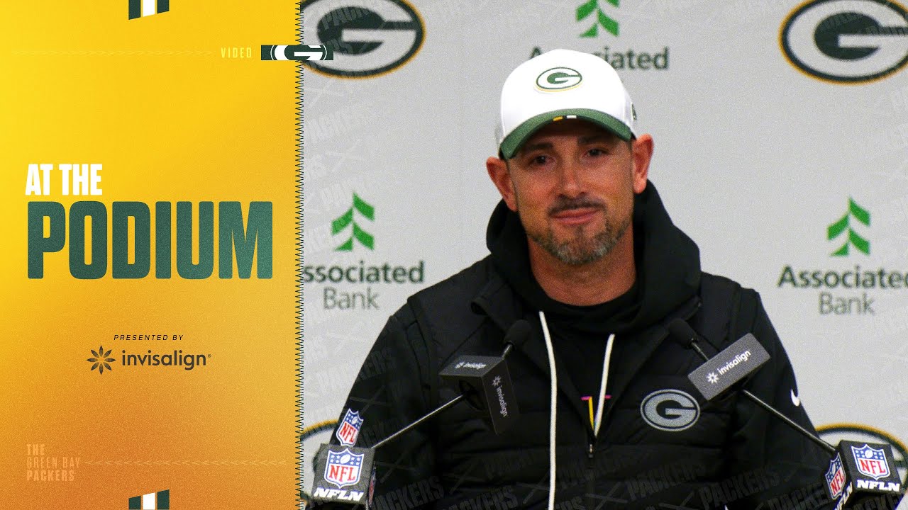 Matt LaFleur provides several injury updates ahead of Sunday's clash with Chicago