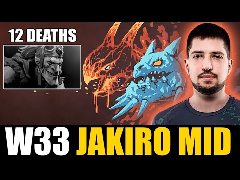 W33 knows how to play against Batrider like no one else  - UNSTOPPABLE Jakiro MID Dota 2