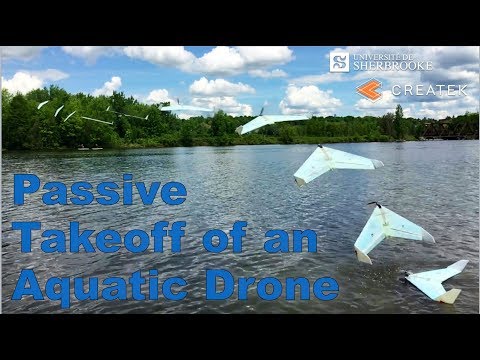Passive Takeoff of an Aquatic Drone