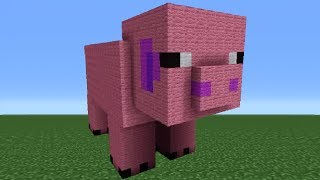 Minecraft Tutorial: How To Make A Pig Statue