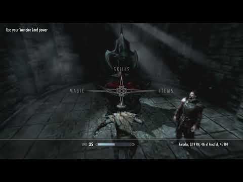 Episode 30 Skyrim Survival Mode Legendary Difficulty - Turning Into A Vampire