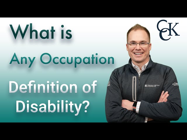 What is an Any Occupation Definition of Disability?