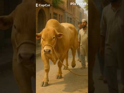 Ready For Eid UL Azah 2025#animals #youtubeshorts#reels#eid#bull#cow#trending#janwar_mandi