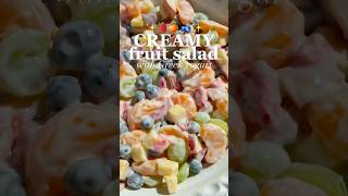 Creamy Fruit Salad: Click the link in my bio and then select the photo to get the recipe ❤️