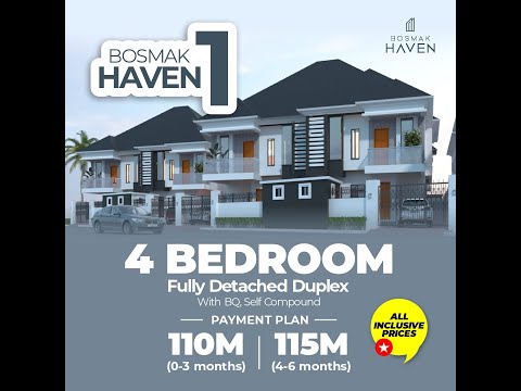 4 bedroom Duplex For Sale Bosmak Haven Estate Phase 1 Harris Drive Shapata By Vgc Off Lekki Epe Expressway Victoria Garden City Lekki Lagos