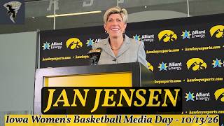 IOWA WOMEN'S BASKETBALL IS BACK→ Jan Jensen FULL preseason press conference | Io