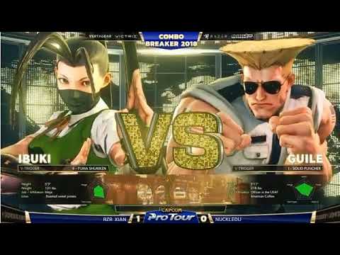 SFV AE - Xian (Ibuki) VS NuckleDu (Guile) - Combo Breaker 2018