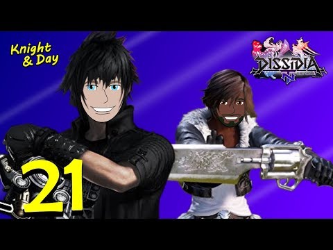 Let's Play Dissidia Final Fantasy NT Blind Part 21 - Sociopath Pooh & Hard Mode Bahamut Boss Fight