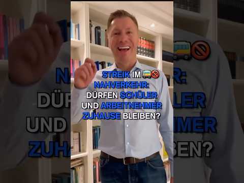 Schule / Arbeit und Streiks im ÖPNV ☝🏼🚍 das gilt! War dir das klar? #nahverkehr #streik