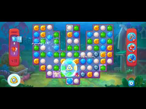 Fishdom Hard Level 10867 (with ingame lightning booster) @choraelmin