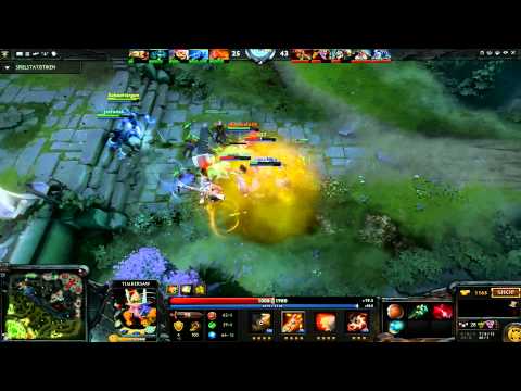 Dota 2 - Flying across the map with Timbersaw o.O