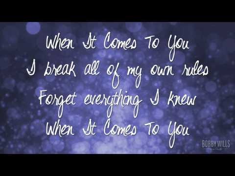 When It Comes To You - Bobby Wills (Official Lyric Video)