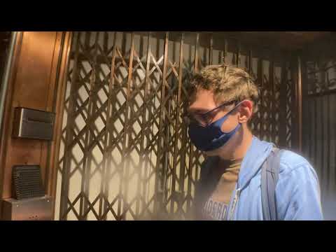 Amazing 1890 Birdcage Otis Manually Operated Pull The Rope Elevator In NYC