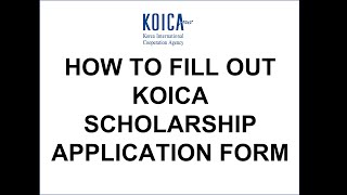 Download lagu Filling the KOICA Scholarship Application form mp3