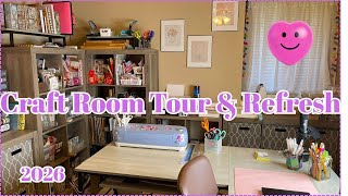 CRAFT ROOM TOUR & REFRESH FOR 2026