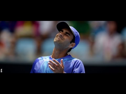 Andy Murray wins Australian Open first-round match v Yuki Bhambri