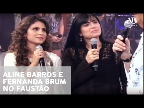 Aline Barros e Fernanda Brum no Faustão - Entrevista