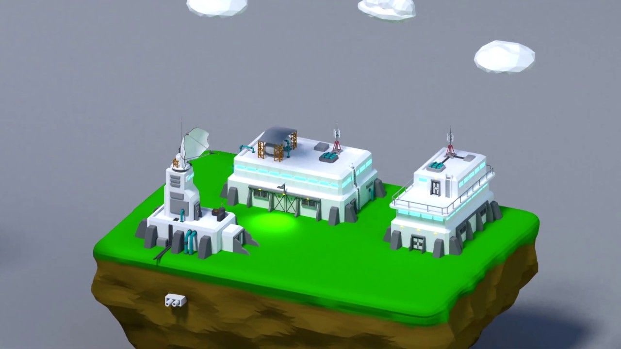Науково-фантастичні будівлі 3D Модель
