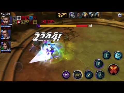 Marvel Future Fight T3 Captain America WBU Proxima Midnight stage 29