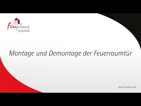 Installation and Removal of the Firebox Door