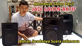 Download lagu Merakit speaker pasif jadi salon aktif bluetooth subwoofer sound karaoke echo dari bahan bekas murah mp3