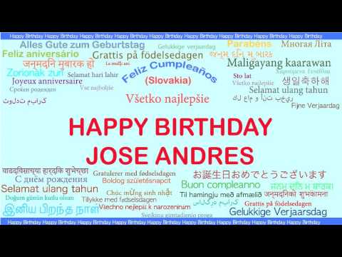 JoseAndres   Languages Idiomas - Happy Birthday