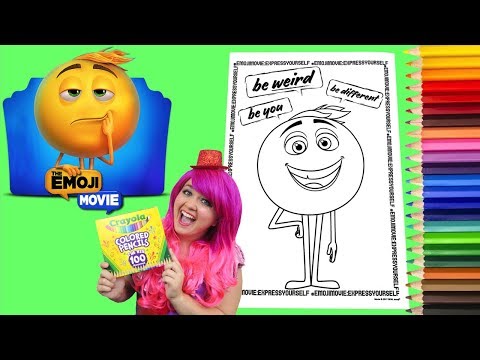 Coloring Emoji Gene The Emoji Movie Coloring Book Page Colored Pencils Prismacolor | KiMMi THE CLOWN