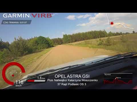 ONBOARD 37 Rajd Podlaski  OS3   Piotr Naliwajko  Katarzyna Woszczenko  Opel Astra GSI