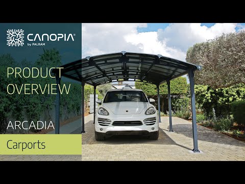 Dubbel Carport Canopia by Palram Arcadia I Metall 3,6x8,5 m