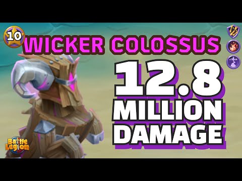 12.8 MILLION DAMAGE | Updated Colossus🌋 | SR10 | Range Resist + Burn + Earthquake | Battle Legion