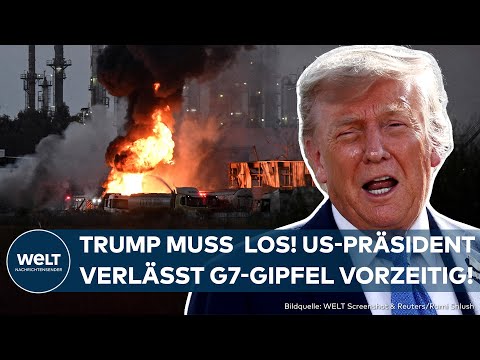 G7-GIPFEL: Staatschefs einigen sich überraschend auf Erklärung zum Iran-Krieg! Trump reist ab