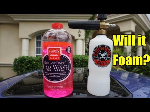 Griot's Garage Brilliant Finish Foam Cannon Test! Will it Foam?
