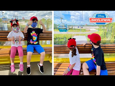 TELEFÉRICO DA DISNEY COM MARCOS E LAURA - Família Brancoala no Skyliner e Holywood Studios