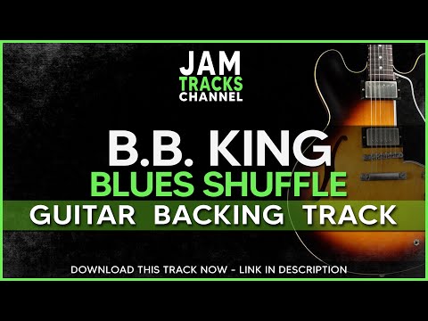 BB King Blues Shuffle Guitar Backing Track in Bb