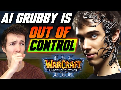 Grubby AI Voice is OUT OF CONTROL - Paladin Hawks - WC3 - Grubby