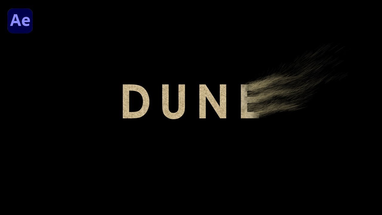 Sand Text Reveal Intro – After Effects Template