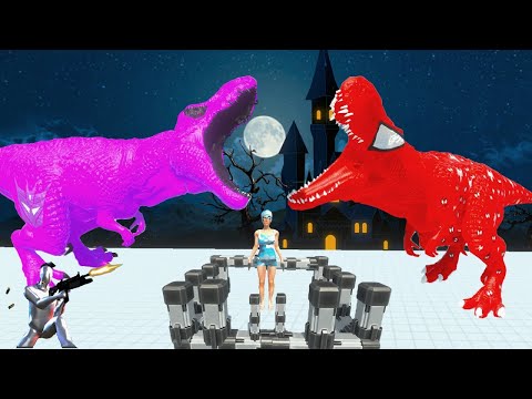 2x T REX & FPS AVATAR RESCUE MISSION - Animal Revolt Battle Simulator