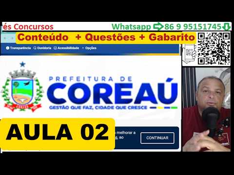 COREAÚ - CE - AULA 02 - CONHECIMENTOS SOBRE O MUNICÍPIO
