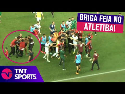 SOCO NA CARA, INVASÃO DE TORCEDOR E BRIGA GENERALIZADA NO CLÁSSICO ENTRE ATHLETICO X CORITIBA!