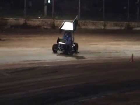LIGHTNING SPRINTS QLD TITLE HIGHLIGHTS 2 ROLLOVERS  MARYBOROUGH  SPEEDWAY QLD AUST 27/4/2013