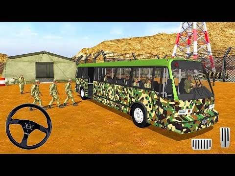 Army Bus Driver US Soldier Transport Duty 2017 - Offroad Bus Driving - Android Gameplay #5