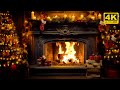 🔥 Christmas Fireplace 4K (12 HOURS). Fireplace with Crackling Fire Sounds. No Music